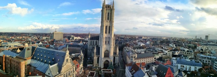 Panorámica desde el campanario de Gante (Bélgica)