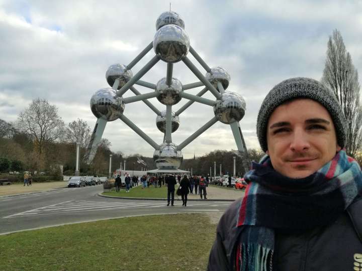 El Atomium, emblema de Bruselas (Bélgica)