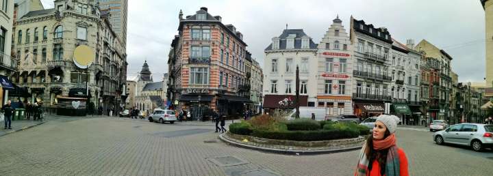 Paseando por las calles de la zona de Sablon en Bruselas (Bélgica)